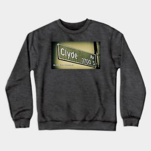 Clyde Avenue, Los Angeles, California by Mistah Wilson Crewneck Sweatshirt